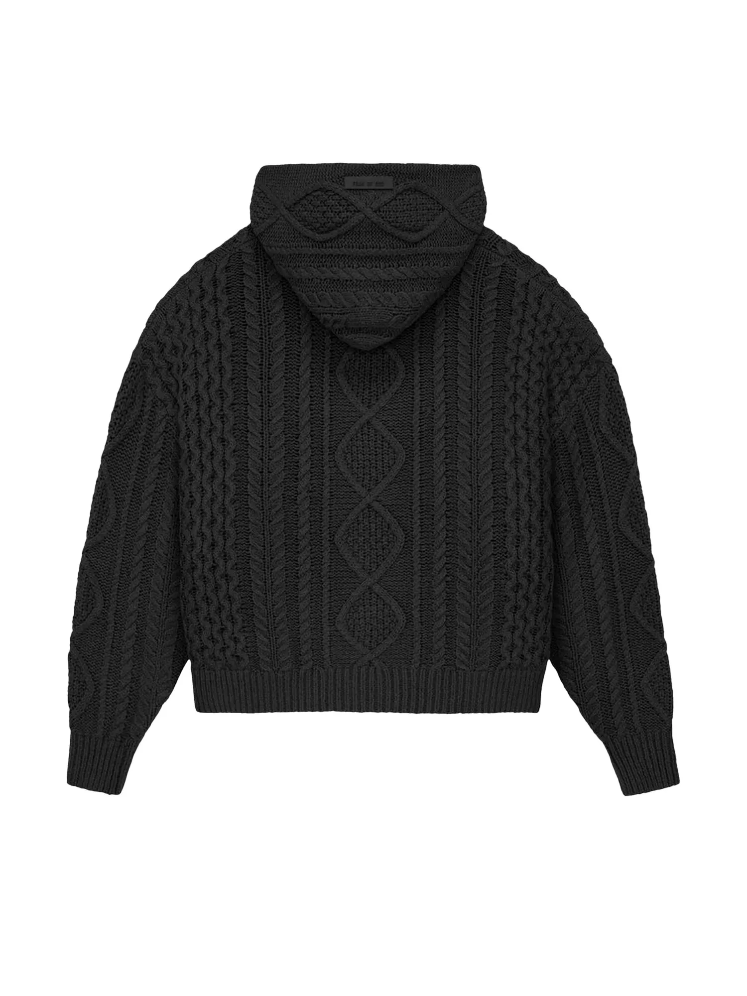 Толстовка вязанной вязки Fear of God Essentials Jet Black — изображение 2 из 2, черный