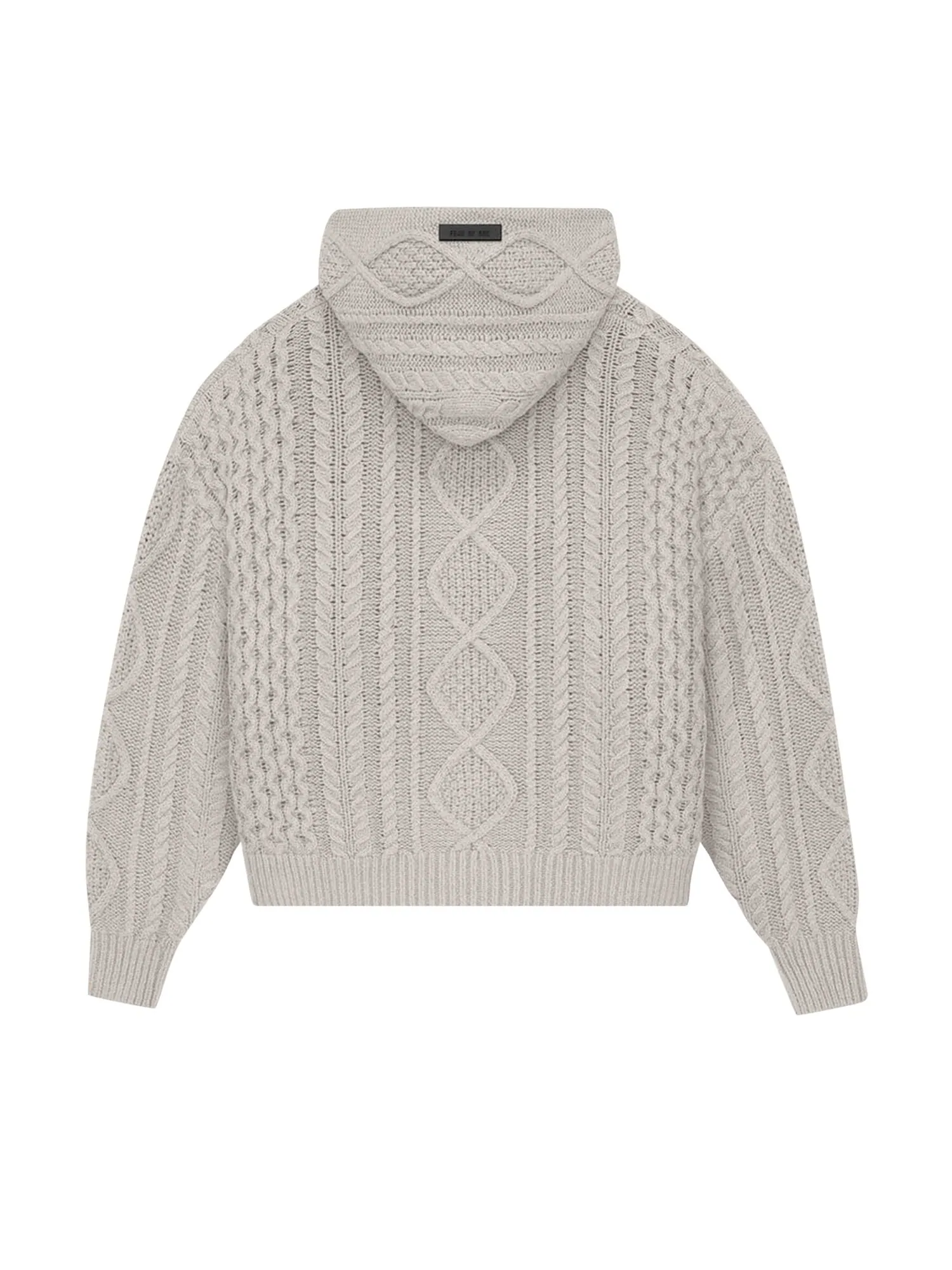 Толстовка косой вязки Fear of God Essentials Silver Cloud — изображение 2 из 2, серебристый