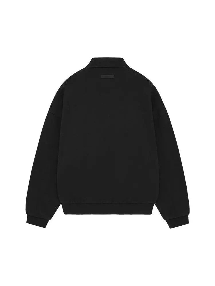 Поло Fear of God Essentials Fleece Polo — изображение 2 из 2, черный