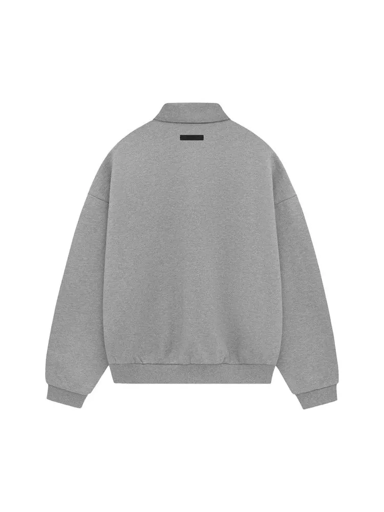 Поло Fear of God Essentials Fleece Polo — изображение 2 из 2, серый