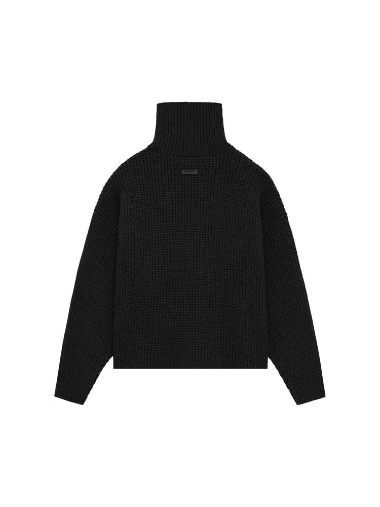 Топ Fear of God Essentials Heavy Waffle Turtleneck — изображение 2 из 2, черный