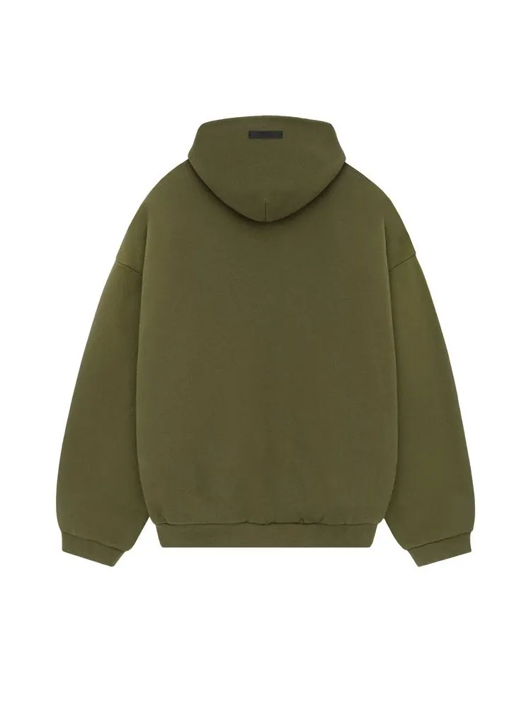 Топ Fear of God Essentials Heavy Fleece Turtleneck — изображение 2 из 2, оливковый