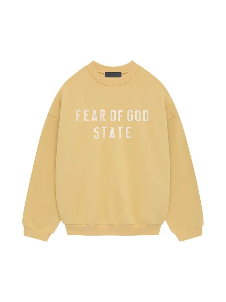 Свитер Fear of God Essentials Heavy Fleece Crewneck — изображение 1 из 2, янтарный