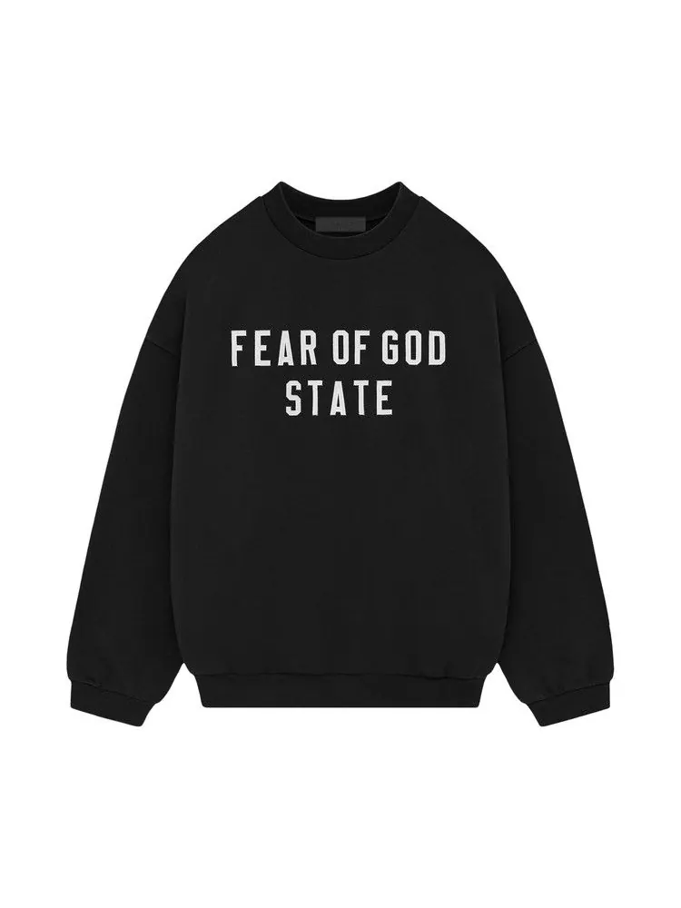 Свитер Fear of God Essentials Heavy Fleece Crewneck — изображение 1 из 2, черный