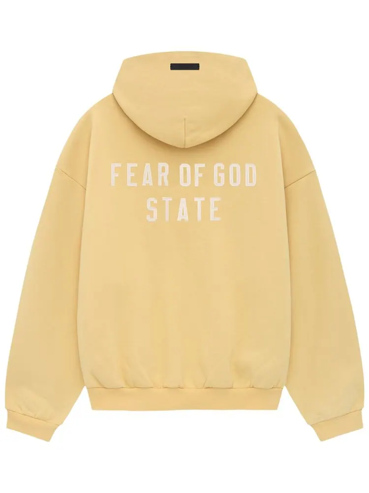 Худи Fear of God Essentials Heavy Fleece Full Zip Hoodie 'Amber' — изображение 2 из 2, янтарный