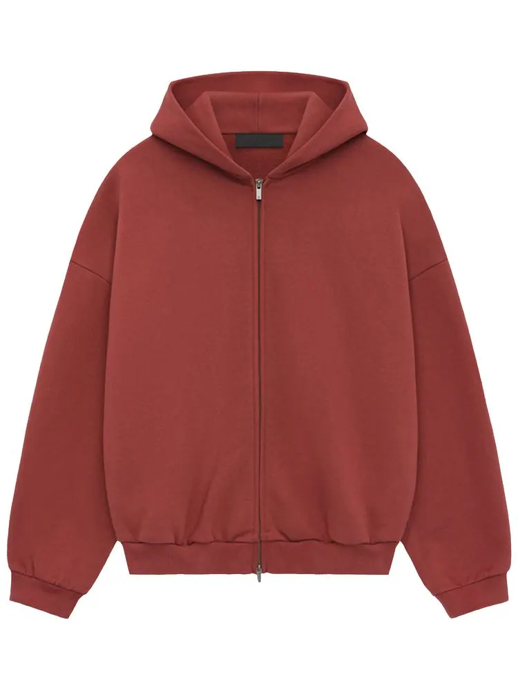 Толстовка на молнии из плотного флиса Fear of God Essentials — изображение 1 из 1, красный
