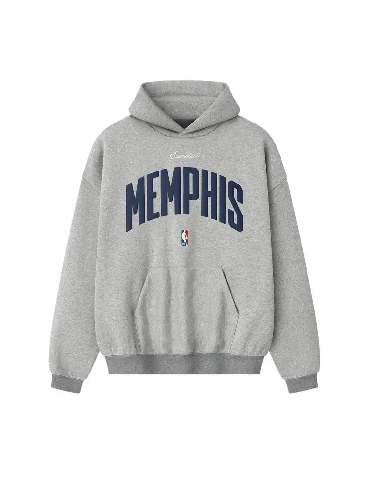 Худи Fear of God Essentials NBA Memphis Grizzlies 90s — изображение 1 из 2, серый