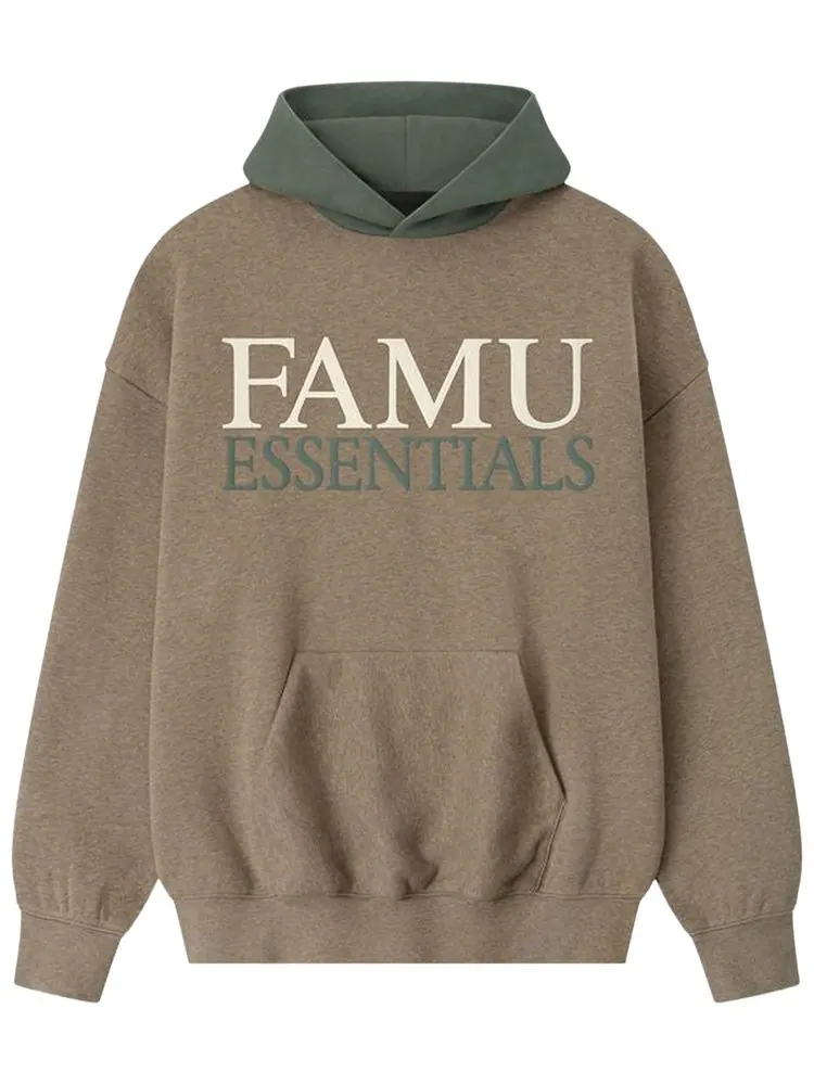 Худи Fear of God Essentials Famu Sport — изображение 1 из 3, бежевый