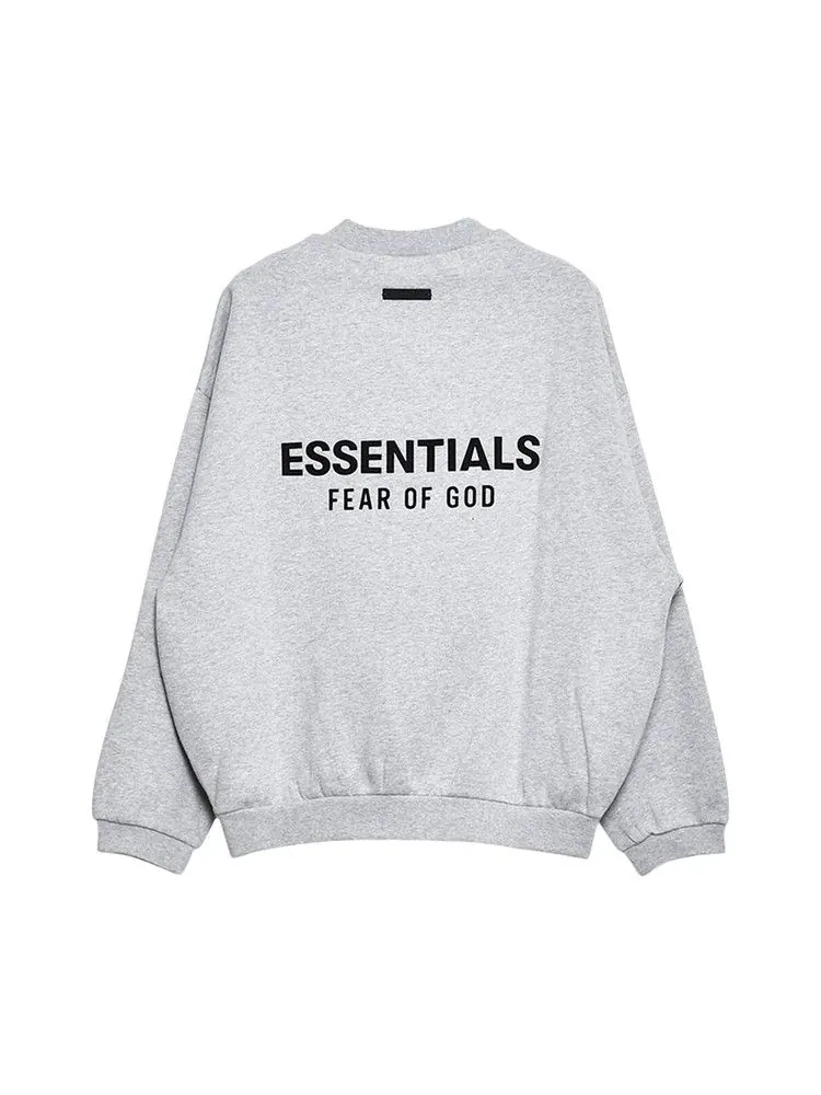 Свитер Fear of God Essentials Fleece Crewneck — изображение 2 из 2, светлый серый