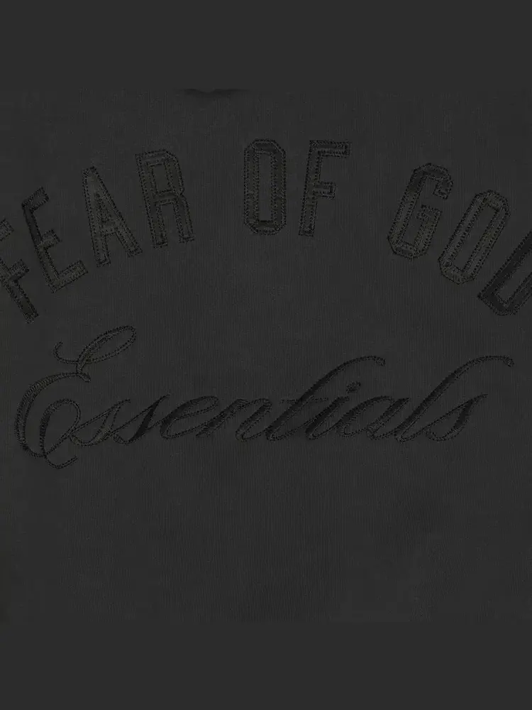 Классическое худи на молнии Fear of God Essentials — изображение 2 из 2, черный