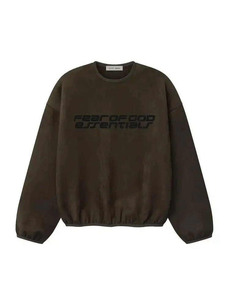 Толстовка Fear of God Essentials Modern Crewneck Sweatshirt — изображение 1 из 1, коричневый