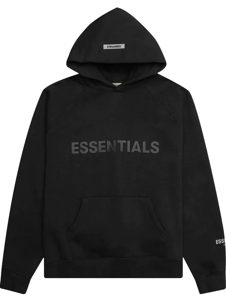Худи Fear of God Essentials Pullover Hoodie 'Strech Limo' — изображение 1 из 1, черный