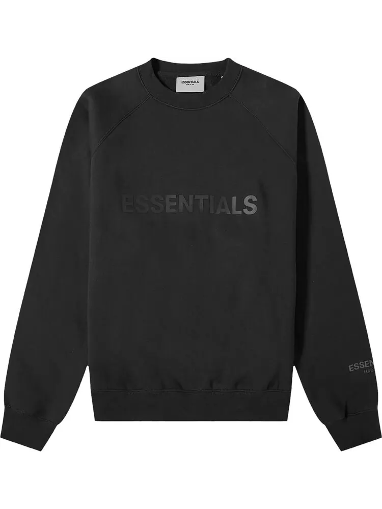 Пуловер Fear of God Essentials Pullover Crewneck 'Strech Limo' — изображение 1 из 1, черный