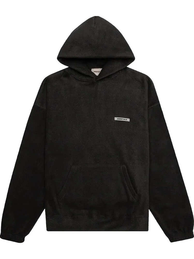 Худи Fear of God Essentials Polar Fleece Hoodie 'Strech Limo' — изображение 1 из 1, черный