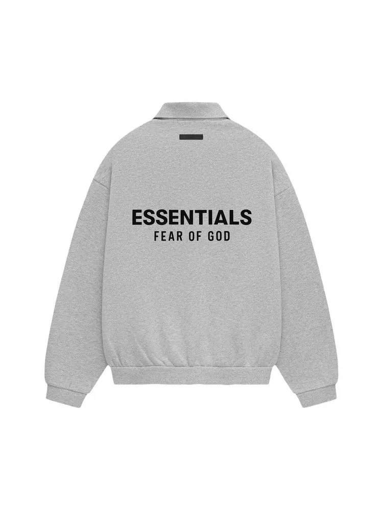 Поло Fear of God Essentials Fleece Polo — изображение 2 из 2, светлый серый