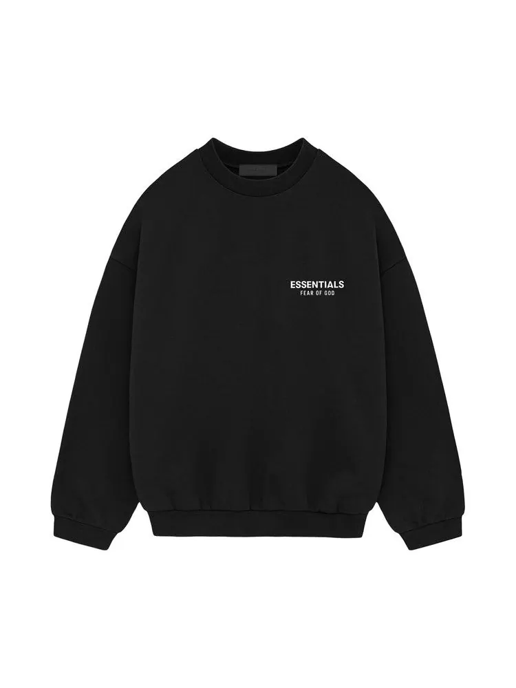 Свитер Fear of God Essentials Fleece Crewneck II — изображение 1 из 2, черный