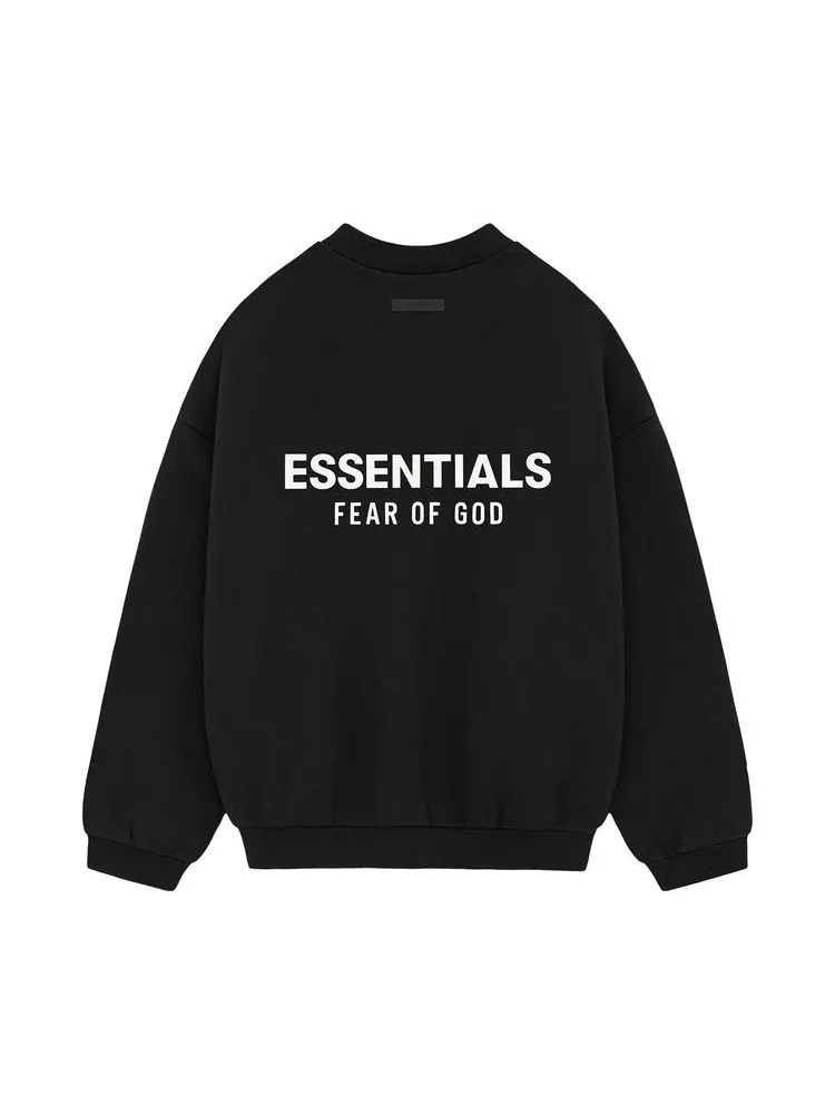 Свитер Fear of God Essentials Fleece Crewneck II — изображение 2 из 2, черный