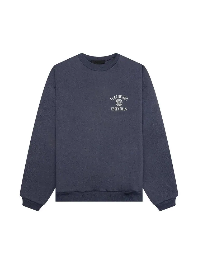 Свитер Fear of God Essentials Fleece Crewneck — изображение 1 из 2, морской