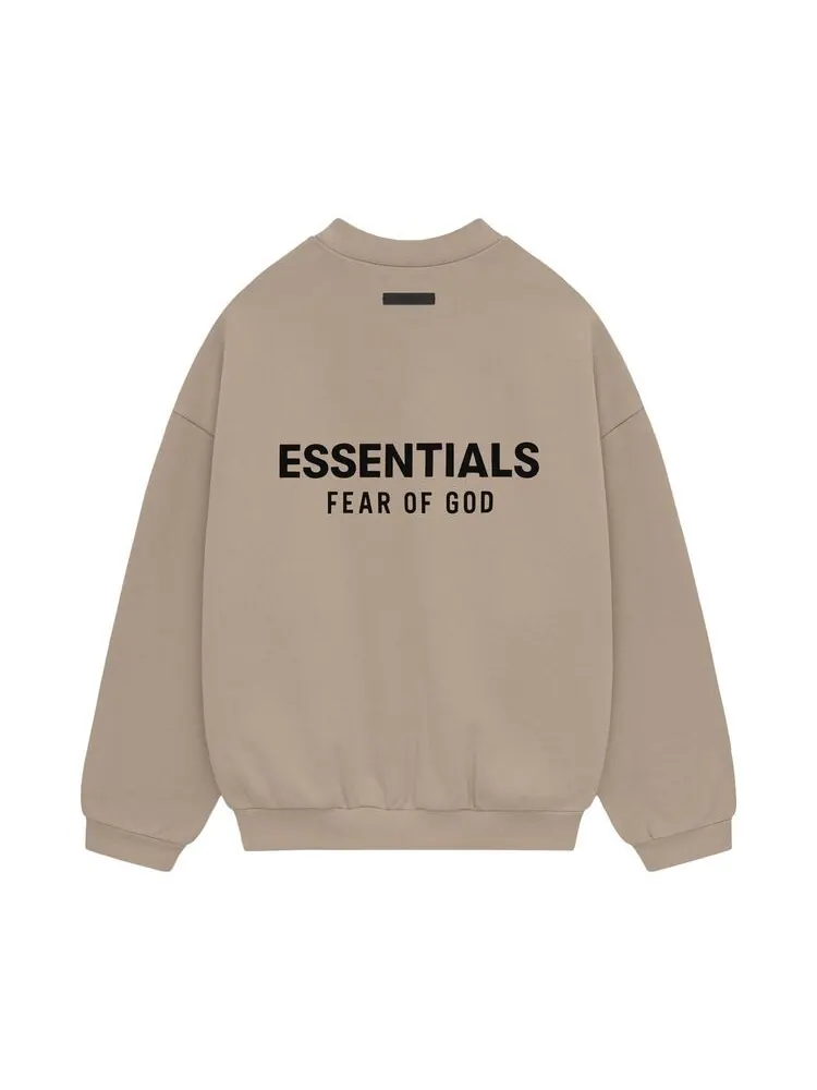 Толстовка Fear of God Essentials Fleece Crewneck II Desert Sand — изображение 2 из 2, желто-коричневый