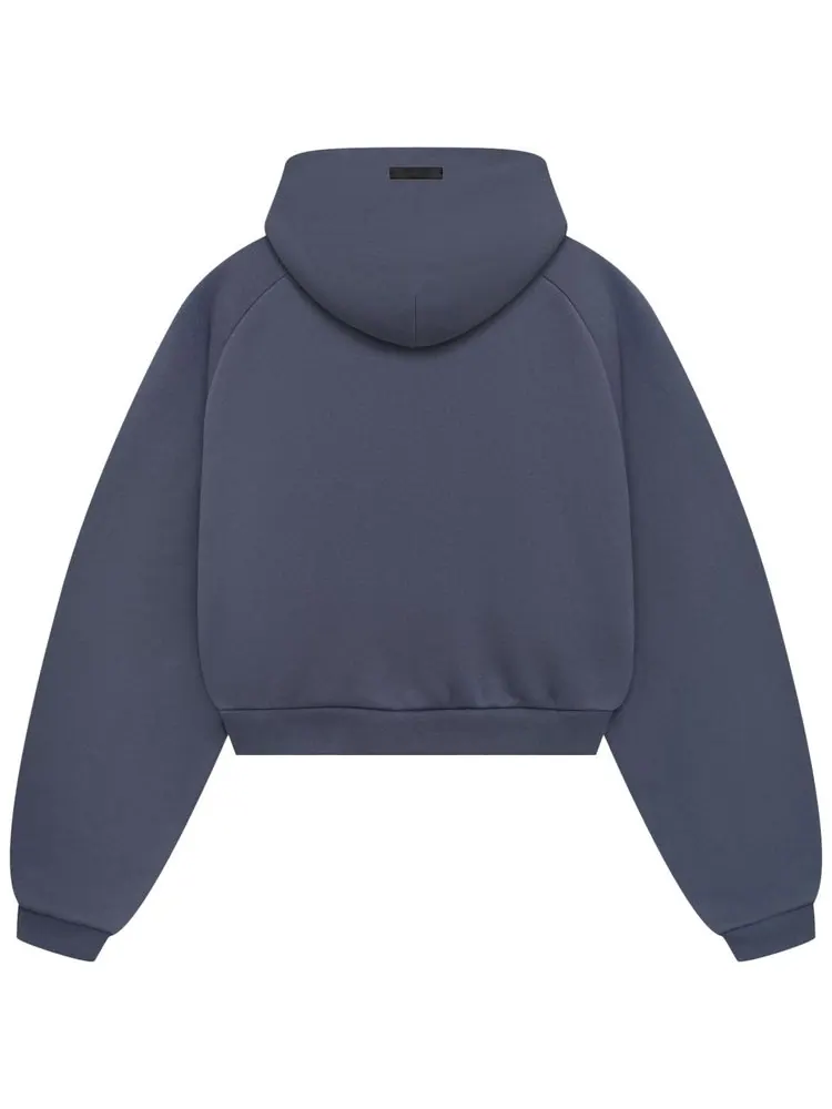 Худи Fear of God Essentials Fleece Cropped Hoodie 'Marine' — изображение 2 из 2, морской