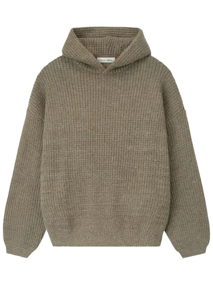 Толстовка Fear of God Essentials Heavy Waffle 90's Hoodie — изображение 1 из 3, серый