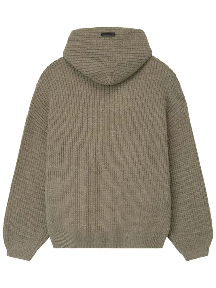 Толстовка Fear of God Essentials Heavy Waffle 90's Hoodie — изображение 2 из 3, серый