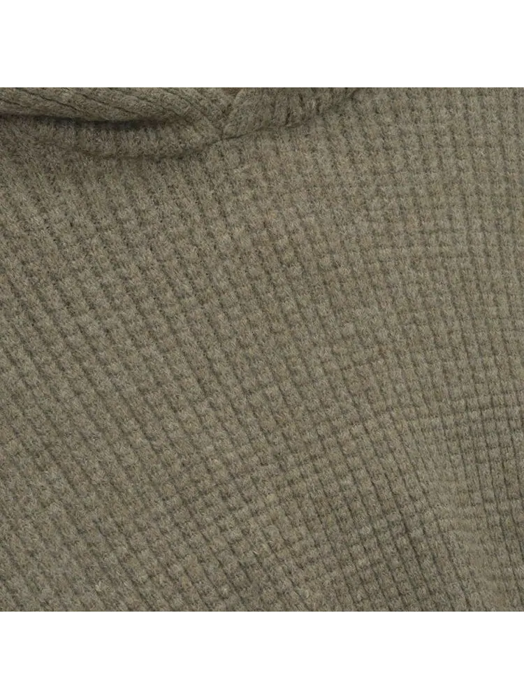 Толстовка Fear of God Essentials Heavy Waffle 90's Hoodie — изображение 3 из 3, серый