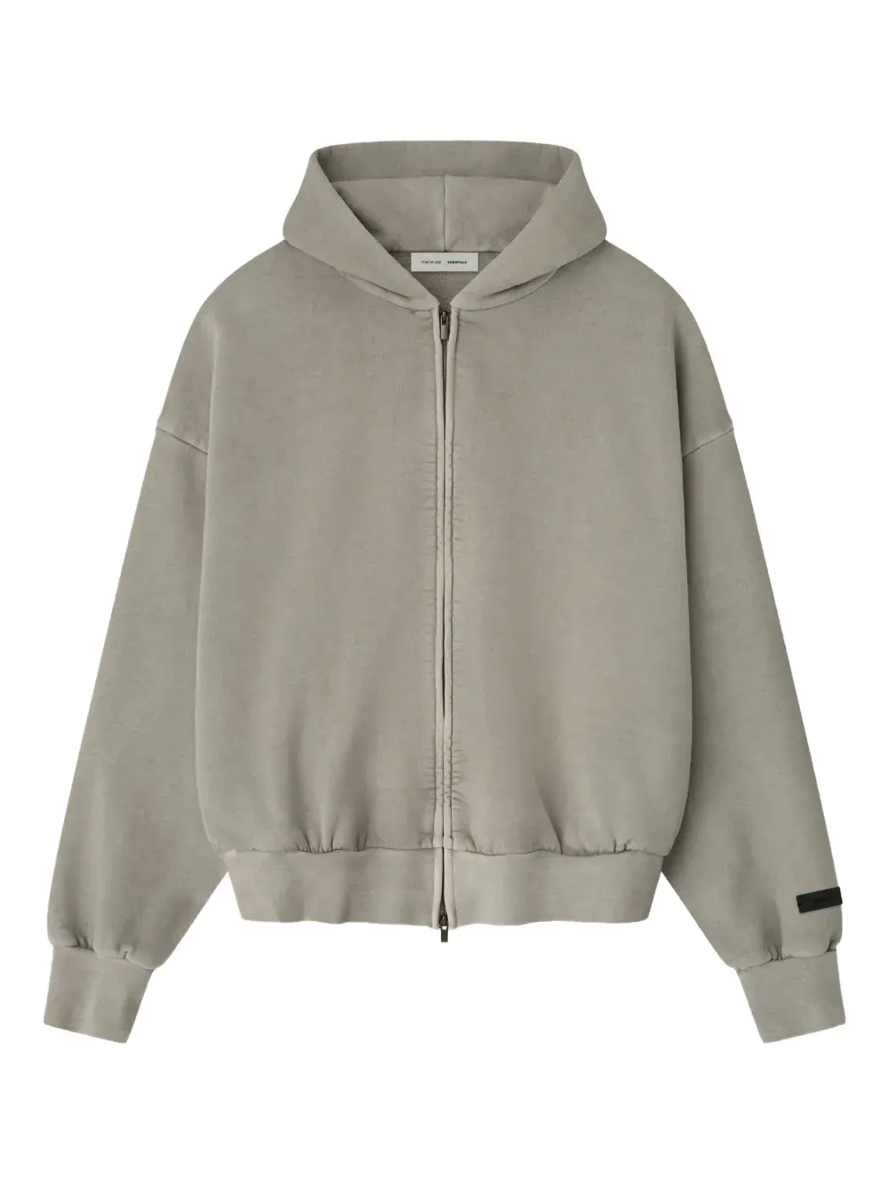 Толстовка Fear Of God Essentials Classic Full Zip — изображение 1 из 3, серый