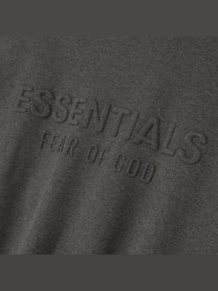 Классическая толстовка с круглым вырезом и тиснением Fear of God Essentials — изображение 3 из 3, серый