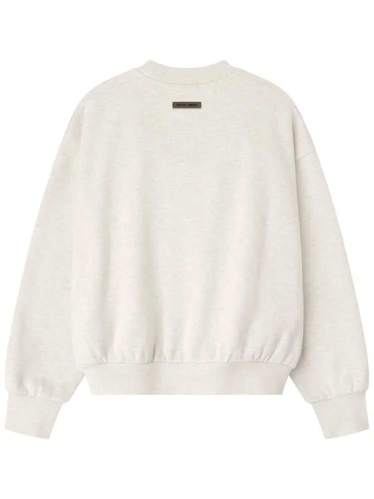 Классическая толстовка с круглым вырезом и тиснением Fear of God Essentials — изображение 2 из 2, серый
