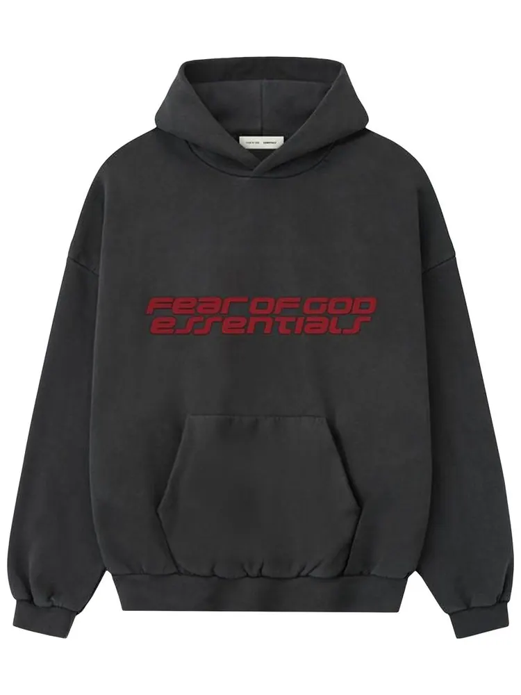 Толстовка Fear of God Essentials из плотного флиса в стиле 90-х — изображение 1 из 2, серый