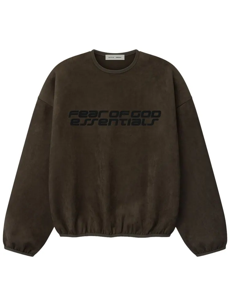 Толстовка Fear of God Essentials Modern Crewneck Sweatshirt — изображение 1 из 2, коричневый