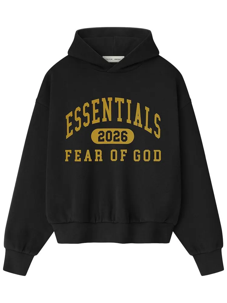 Толстовка Fear of God Essentials Classic Fleece Hoodie — изображение 1 из 2, черный