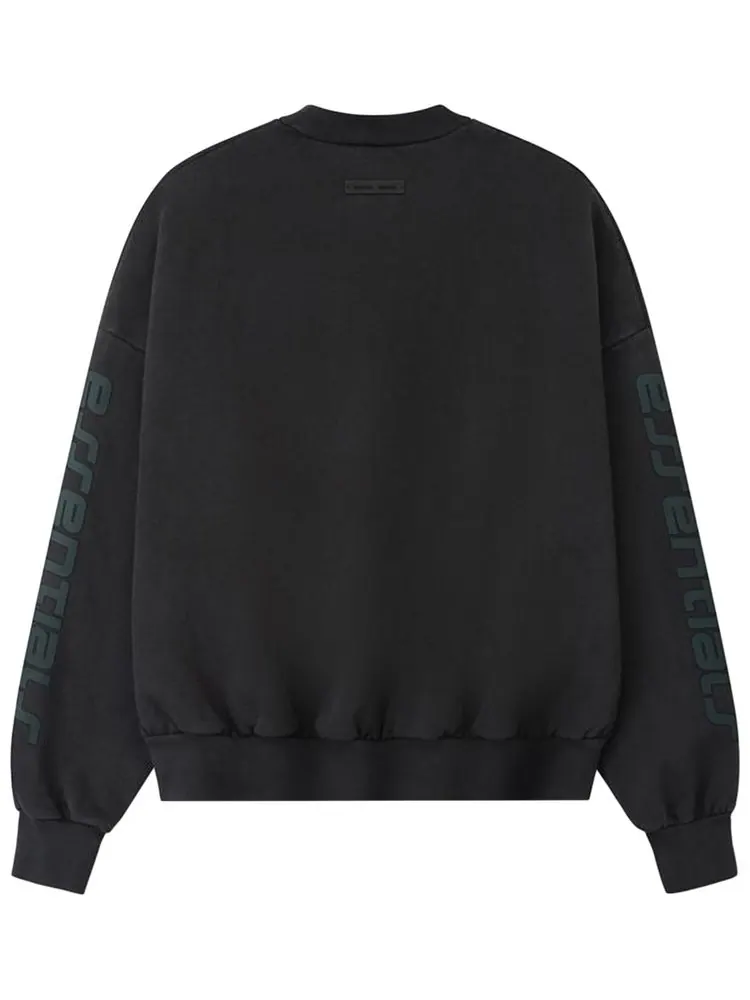 Укороченная толстовка из плотного флиса Fear of God Essentials Los Angeles — изображение 2 из 2, черный