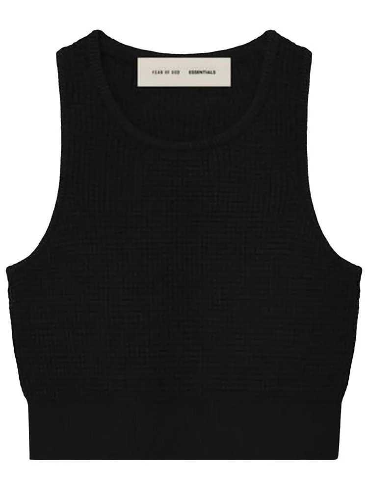 Спортивная майка Fear of God Essentials Waffle Sport Tank — изображение 1 из 3, черный