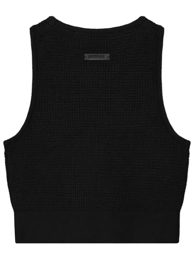 Спортивная майка Fear of God Essentials Waffle Sport Tank — изображение 2 из 3, черный