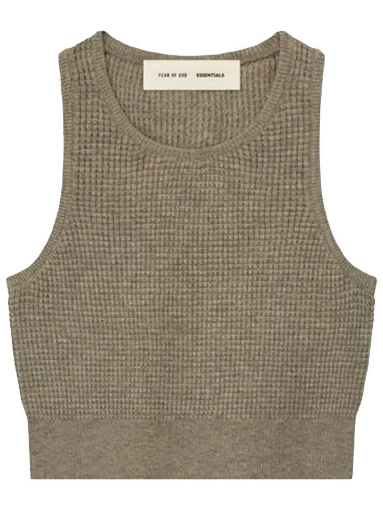 Спортивная майка Fear of God Essentials Waffle Sport Tank — изображение 1 из 3, серый