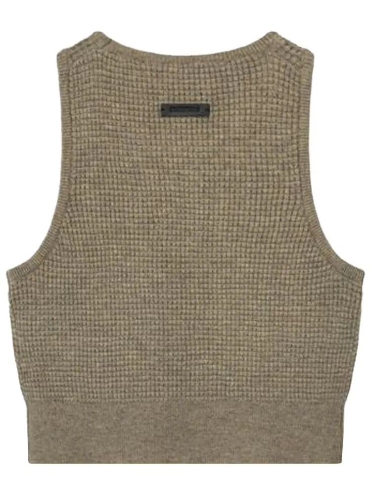 Спортивная майка Fear of God Essentials Waffle Sport Tank — изображение 2 из 3, серый