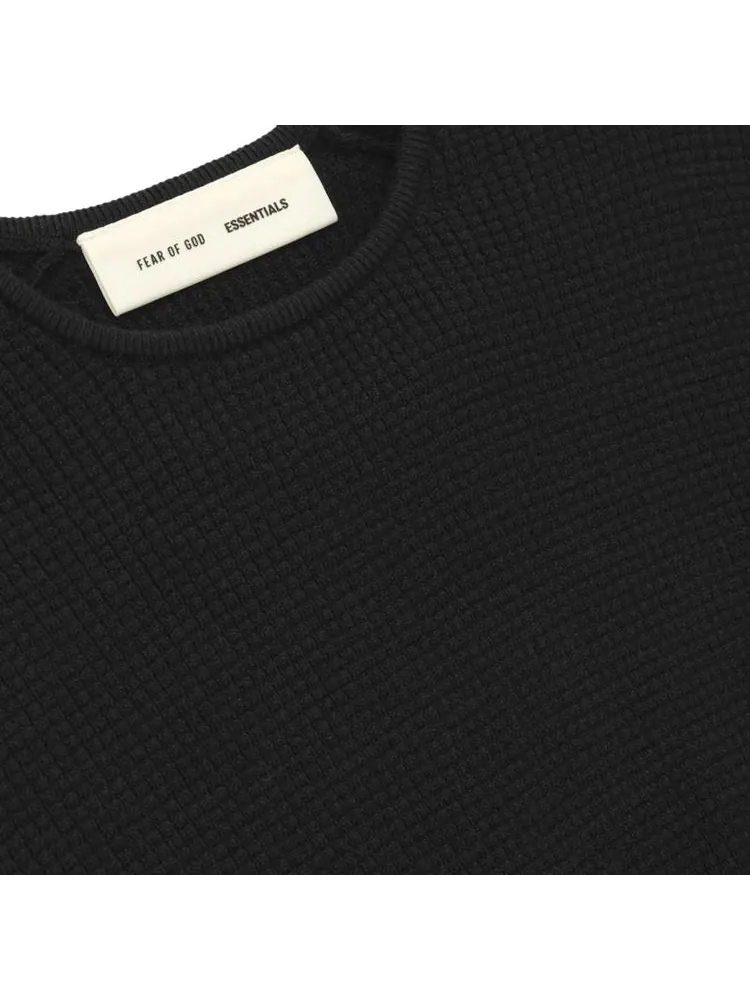 Лонгслив Fear of God Essentials Waffle — изображение 3 из 6, черный