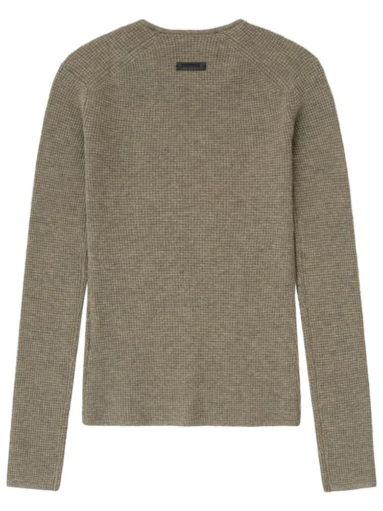 Лонгслив Fear of God Essentials Waffle — изображение 2 из 5, серый