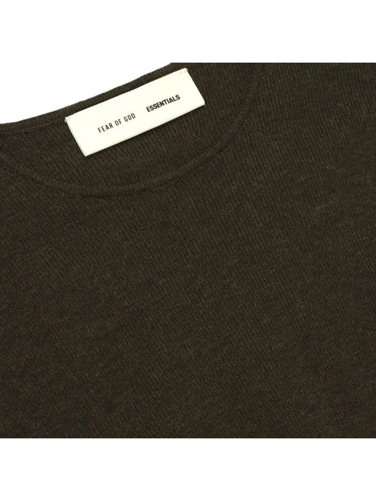 Платье с длинными рукавами в рубчик от Fear of God Essentials — изображение 3 из 3