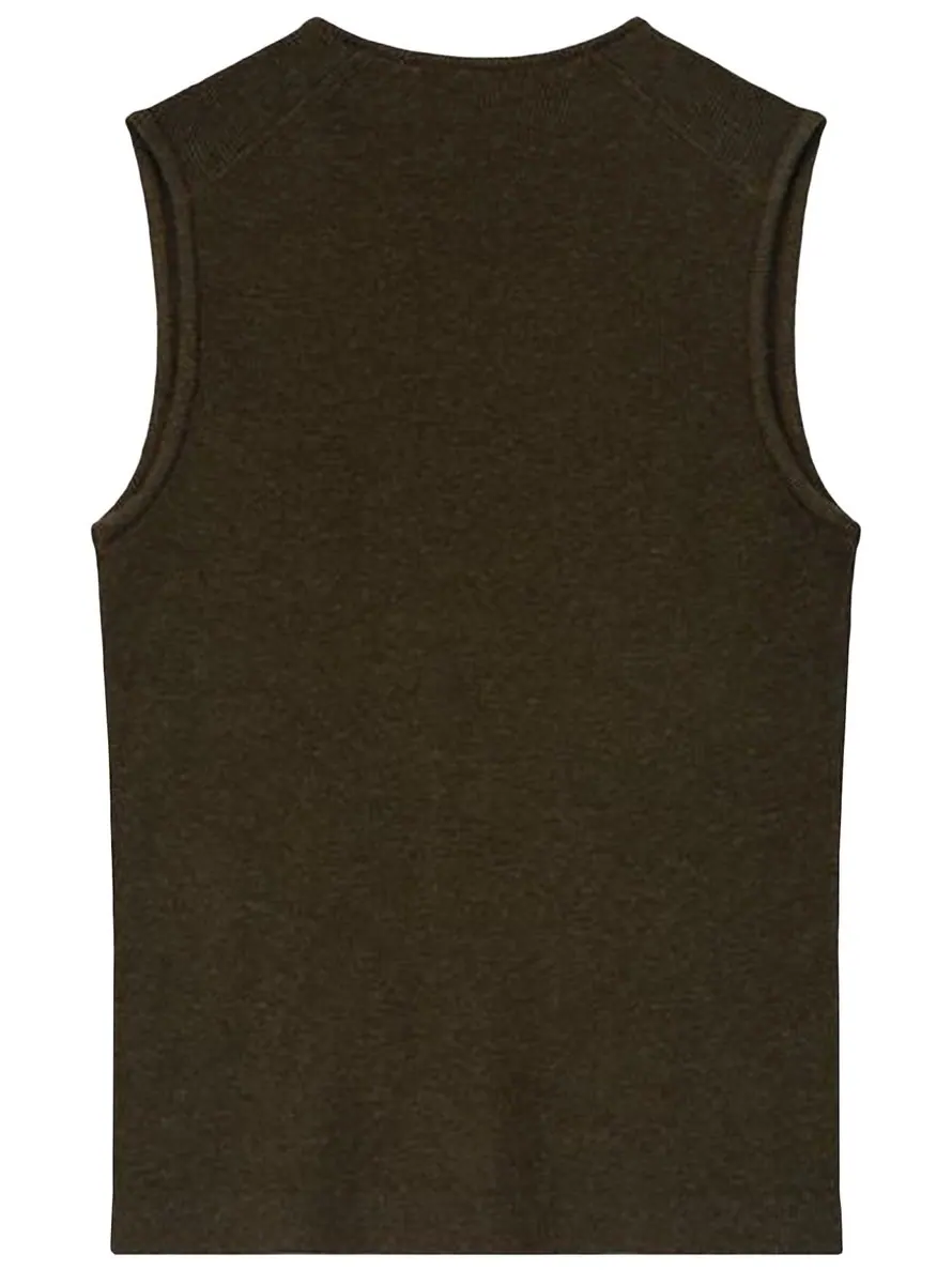Майка Fear of God Essentials Rib Tank — изображение 2 из 3, коричневый