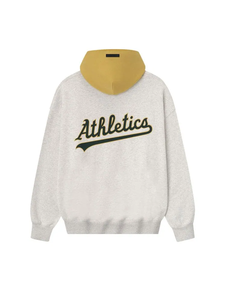 Худи Fear of God Essentials Athletics Sport Hoodie, Oatmeal Heather/Canyon — изображение 2 из 3, зеленый