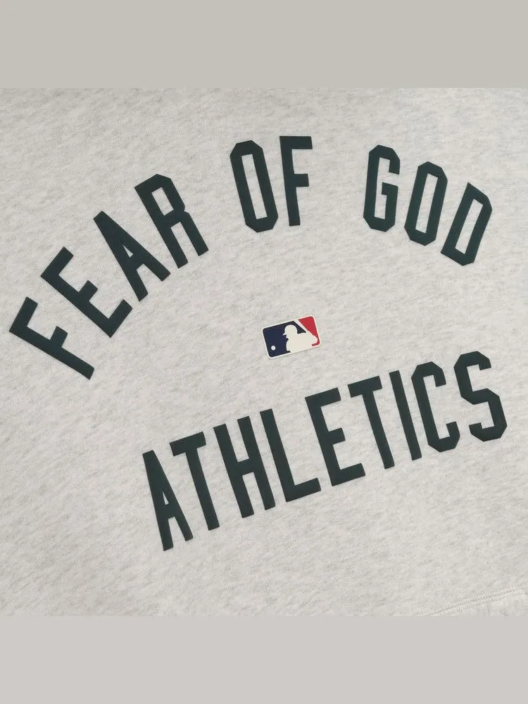Худи Fear of God Essentials Athletics Sport Hoodie, Oatmeal Heather/Canyon — изображение 3 из 3, зеленый