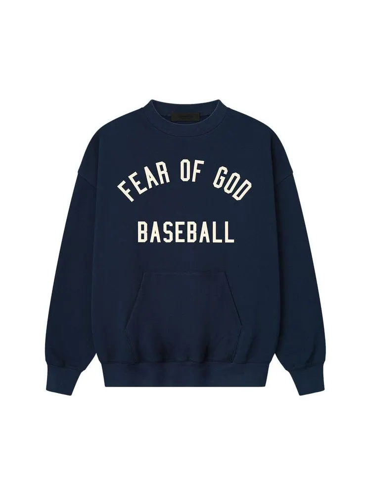 Свитер Fear of God Essentials MLB Sport Crewneck — изображение 1 из 3, темно-синий
