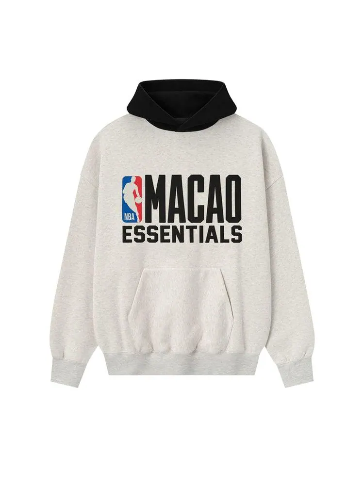 Худи Fear of God Essentials NBA Macao Sport Hoodie — изображение 1 из 3, светлый/черный