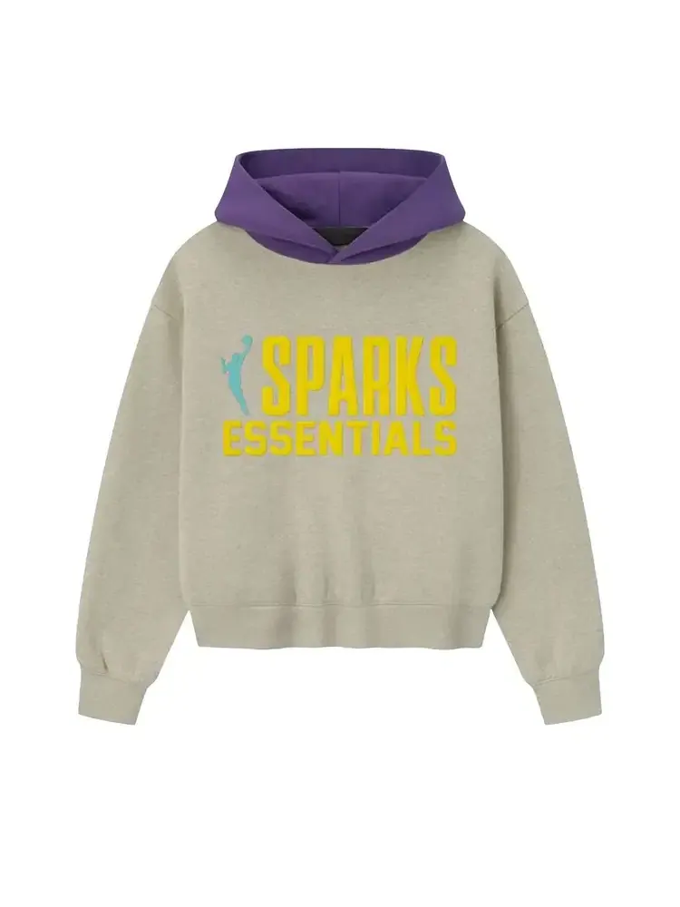 Классическое худи Fear of God Essentials x NBA Sparks — изображение 1 из 2, серый