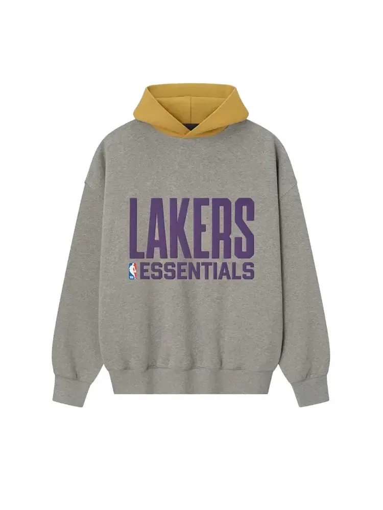Худи Fear of God Essentials x NBA Lakers Sport — изображение 1 из 2, серый