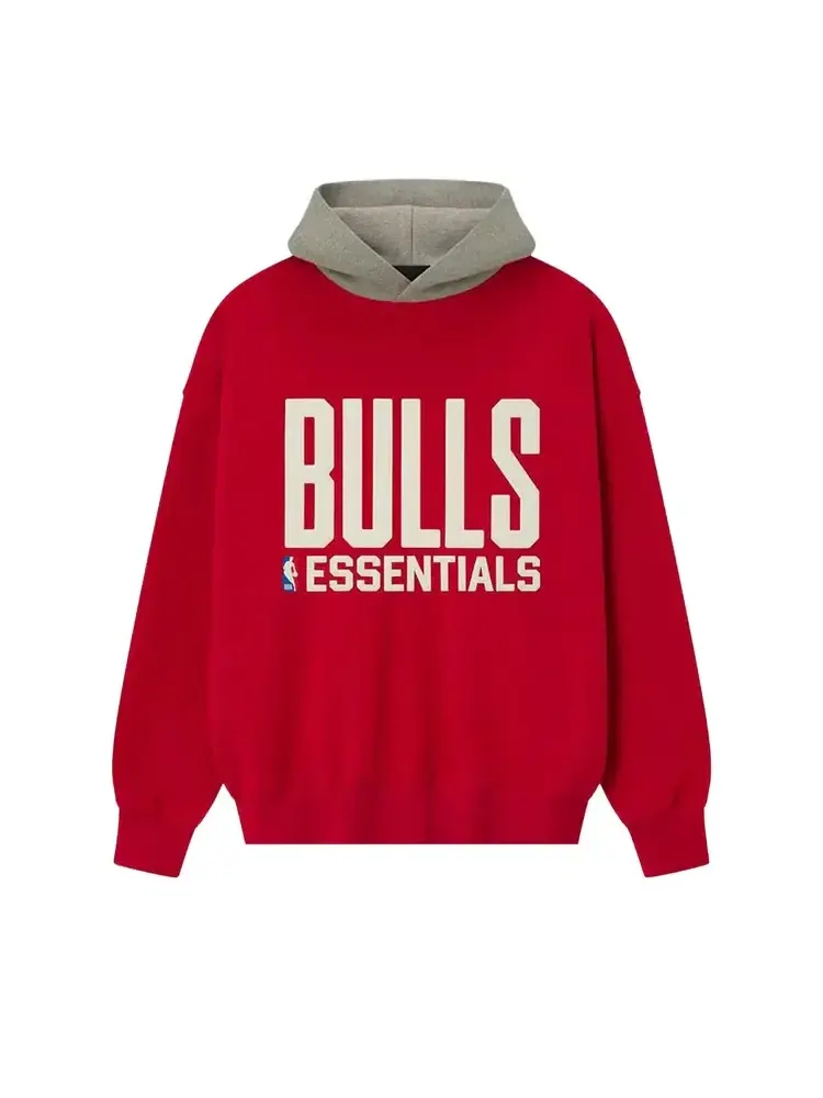 Худи Fear of God Essentials x NBA Bulls Sports Fit — изображение 1 из 2, красный