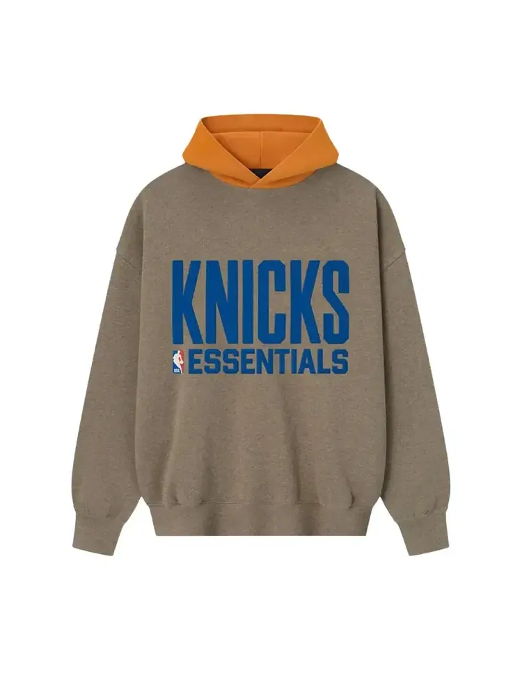 Худи Fear of God Essentials x NBA Knicks Sports Fit — изображение 1 из 2, серый